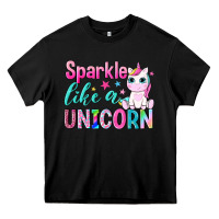 Black sparkle like a unicorn Heavy Core Tee - NancyCooperArtShop