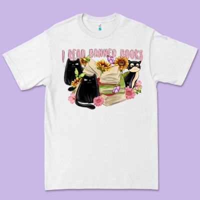 ı Read Banned Books Premium Tee Designed By Maliassmallbusiness