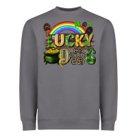 Storm Lucky dog St. Patrick's Day Heavyweight Sweatshirt - CowGirlArtShop