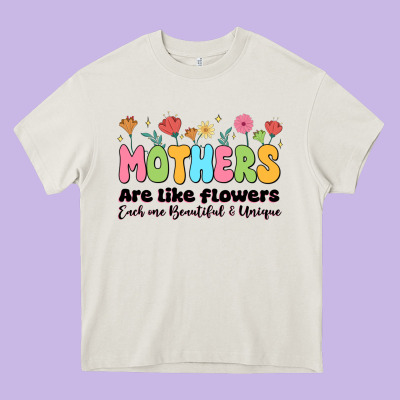 Mothers Are Like Flowers Heavy Core Tee Designed By Jahusdesignshop