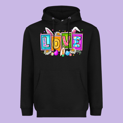 Love Easter Heavyweight Hoodie Designed By Cowhidedigitalart