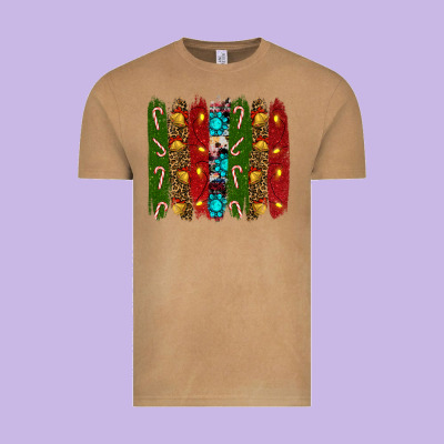 Christmas Brushstrokes Vintage Tee Designed By Ranaportraitstore