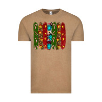 Vintage Coffee christmas brushstrokes Vintage Tee - RanaPortraitStore