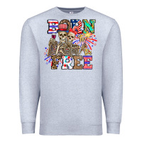 Heather Grey boy grandma Premium Sweatshirt - CowhideDigitalArt