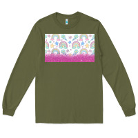 Army Green doodle doodle rainbow Long Sleeve Tee - TumblerDesignByShophia
