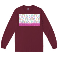 Burgundy doodle doodle rainbow Long Sleeve Tee - TumblerDesignByShophia