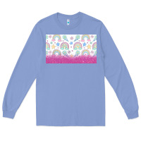 Colony Blue doodle doodle rainbow Long Sleeve Tee - TumblerDesignByShophia