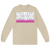 Mushroom doodle doodle rainbow Long Sleeve Tee - TumblerDesignByShophia