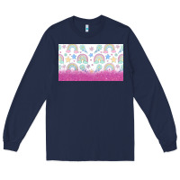 Navy doodle doodle rainbow Long Sleeve Tee - TumblerDesignByShophia