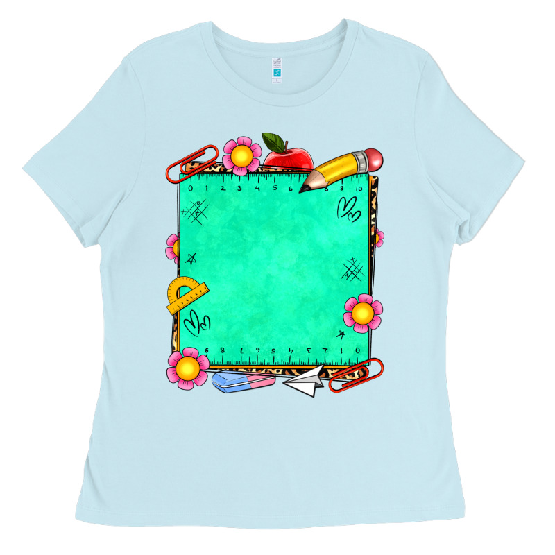 School Add Your Own Text Ladies Tee by NancyCooperArtShop | Teevron