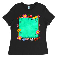Black school add your own text Ladies Tee - NancyCooperArtShop