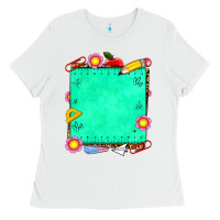 White school add your own text Ladies Tee - NancyCooperArtShop
