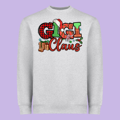 Gigi Claus Christmas Mother's Day Heavyweight Sweatshirt Designed By Howdyjamesfarm