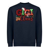 Navy Gigi claus christmas mother's day Heavyweight Sweatshirt - HowdyJamesFarm