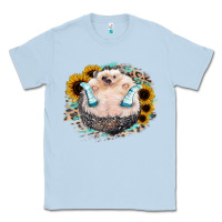 Dusty Blue Hedgehog with Sunflower Classic Tee - Bettercallsaul
