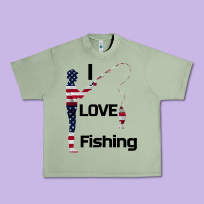 I Love Fishing Urban Heavy Tee Designed By Bettercallsaul