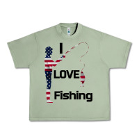 Oil Green I love fishing Urban Heavy Tee - Bettercallsaul