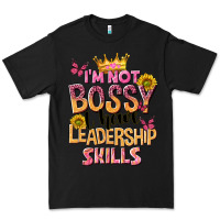 Black im not bossy i just have leadership skills Premium Tee - NancyCooperArtShop