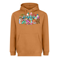 Meerkat Happy Easter Bunny Heavyweight Hoodie - CowhideDigitalArt