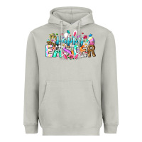 Moon Dust Happy Easter Bunny Heavyweight Hoodie - CowhideDigitalArt