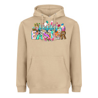 Mushroom Happy Easter Bunny Heavyweight Hoodie - CowhideDigitalArt