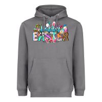 Storm Happy Easter Bunny Heavyweight Hoodie - CowhideDigitalArt