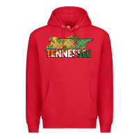 Red tennessee map st patricks day Premium Hoodie - FaDigitalArtStudio