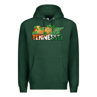 Sports Green tennessee map st patricks day Premium Hoodie - FaDigitalArtStudio