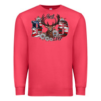 Cardinal Best Dad Ever Premium Sweatshirt - CowhideDigitalArt