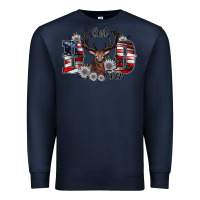Navy Best Dad Ever Premium Sweatshirt - CowhideDigitalArt