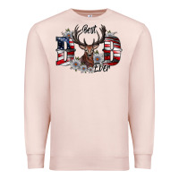 Pale Pink Best Dad Ever Premium Sweatshirt - CowhideDigitalArt