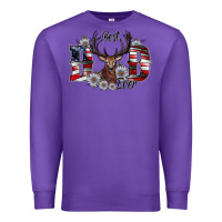 Purple Best Dad Ever Premium Sweatshirt - CowhideDigitalArt