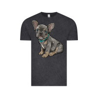 Vintage Black french bulldog Vintage Tee - RanaPortraitStore