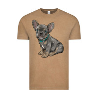 Vintage Coffee french bulldog Vintage Tee - RanaPortraitStore