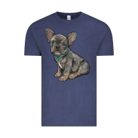 Vintage Denim french bulldog Vintage Tee - RanaPortraitStore