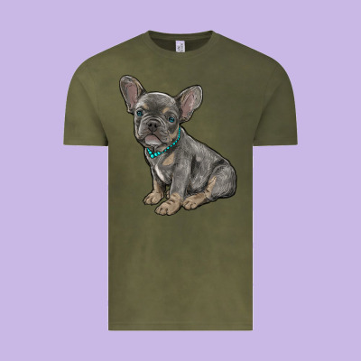 French Bulldog Vintage Tee Designed By Ranaportraitstore
