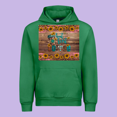 But First Coffee Urban Hoodie Designed By Artiststas