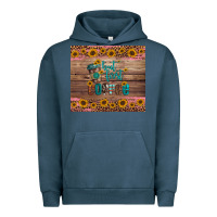 Pigment Midnight Navy but first coffee Urban Hoodie - Artiststas
