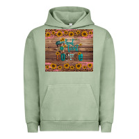 Pigment Oil Green but first coffee Urban Hoodie - Artiststas