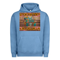 Pigment Pebble Blue but first coffee Urban Hoodie - Artiststas