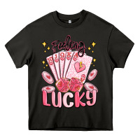 Asphalt feeling lucky Heavy Core Tee - MaliasSmallBusiness