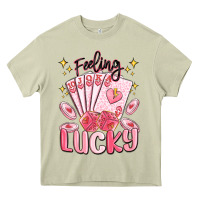 Mossy feeling lucky Heavy Core Tee - MaliasSmallBusiness