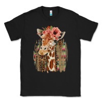 Black Giraffe with Floral Classic Tee - Bettercallsaul