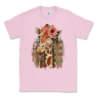 Bubblegum Pink Giraffe with Floral Classic Tee - Bettercallsaul