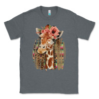 Charcoal Heather Giraffe with Floral Classic Tee - Bettercallsaul