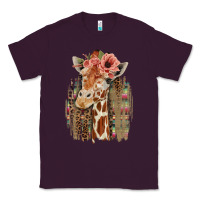 Plum Giraffe with Floral Classic Tee - Bettercallsaul