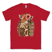 Red Giraffe with Floral Classic Tee - Bettercallsaul