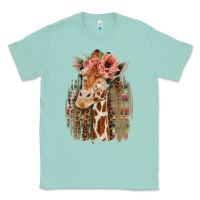 Seafoam Giraffe with Floral Classic Tee - Bettercallsaul
