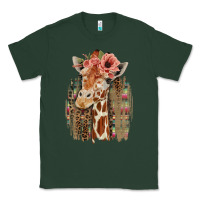 Giraffe With Floral Classic Tee | Teevron