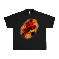 Black sunflower Christmas patch Urban Heavy Tee - JahusDesignShop